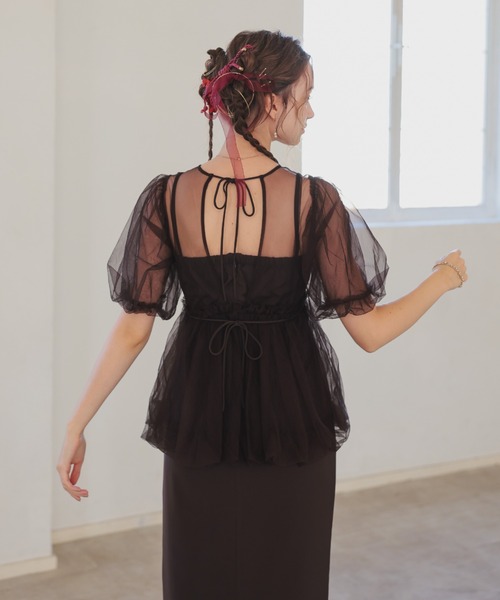 バルーンチュールレイヤードドレス（ドレス）｜Dorry Doll（ドリー