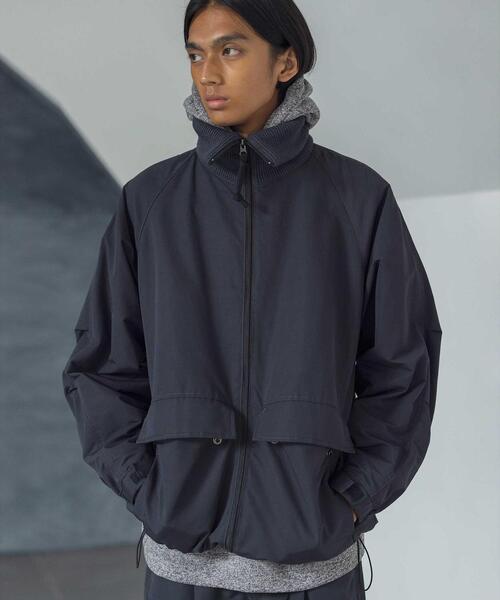 monkey time コーデュラ ナイロングログランニット カラー ジャケット