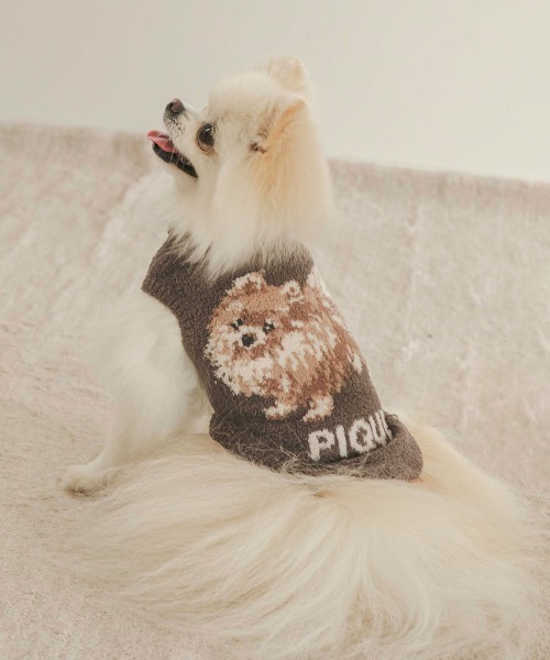 gelato pique（ジェラートピケ）の「【CAT&DOG】ベビモコポメラニアン