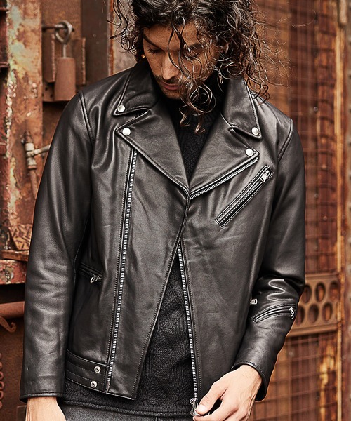 革ジャン RATTLE TRAP RATTLE TRAP」 レザーブルゾン LL ブラック