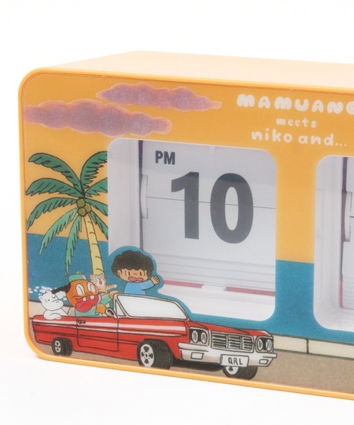 値下げ！新品 nikoand ニコアンド マムアンちゃん パタパタ時計 くるり