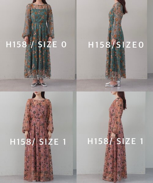 結婚式/オケージョンドレス/WEB限定/2サイズ展開/裏地付き】embroidery