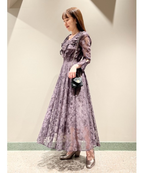 SNIDEL（スナイデル）の「レースオケドレス（ワンピース）」 - WEAR