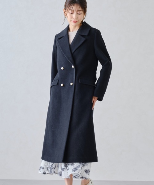 セール】パールボタンチェスターコート/MM448604（チェスターコート