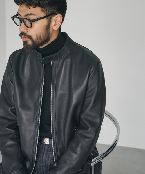 EDIFICE（エディフィス）の「シープレザー シングルライダース