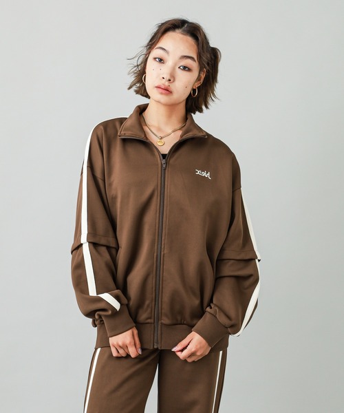 X-girl（エックスガール）の「2WAY JERSEY TRACK JACKET（ジャージ