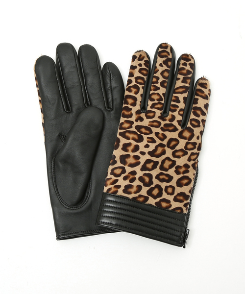 5351×SCHORL シープ&パイソンレザーグローブ