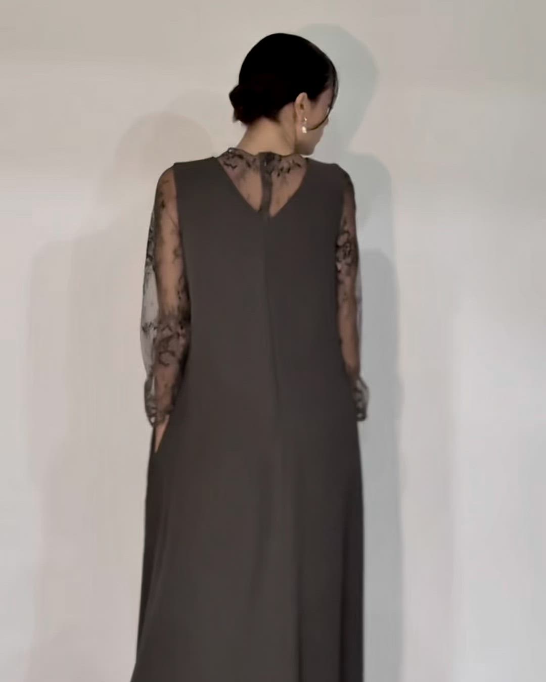 最新 epic day メローレースAラインロングドレス ブラック S 楽天市場