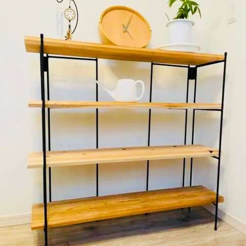 手作りアイアン家具 アイアンシェルフ 折り畳みラック アンティーク