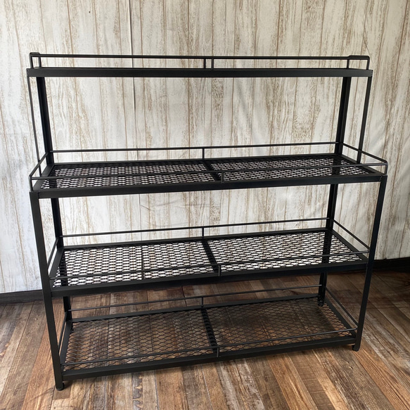 ボタニカルシェルフ 植物棚 アイアンシェルフ 家具 棚 観葉植物 転落