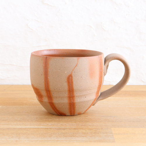 備前焼 コーヒーカップ【緋襷】【B】〈陶器・コーヒーカップ・コップ