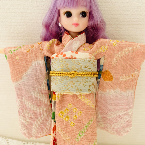 リカちゃん 正絹着物 帯セット 絞り 花柄 その他人形 H's made 通販