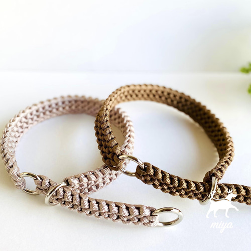 受注制作 パラコード首輪 ハーフチョーク リード・首輪 M IYA 通販