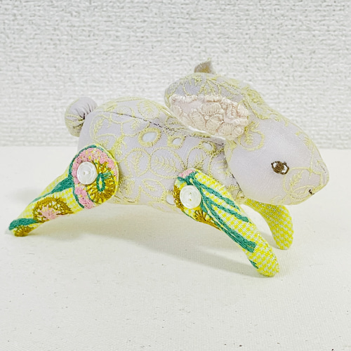 ミナペルホネン うさぎ ぬいぐるみ ハンドメイド ラビット ウサギ Mina