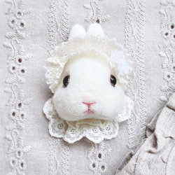 ぽっぽ うさぎフレーム ハンドメイド 羊毛フェルト うちのこ オーダー