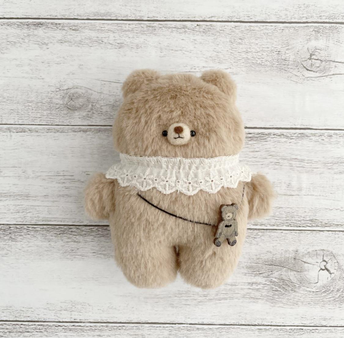 優しいくまちゃん テディベア 海外作家様 ぬいぐるみ ハンドメイド 熊