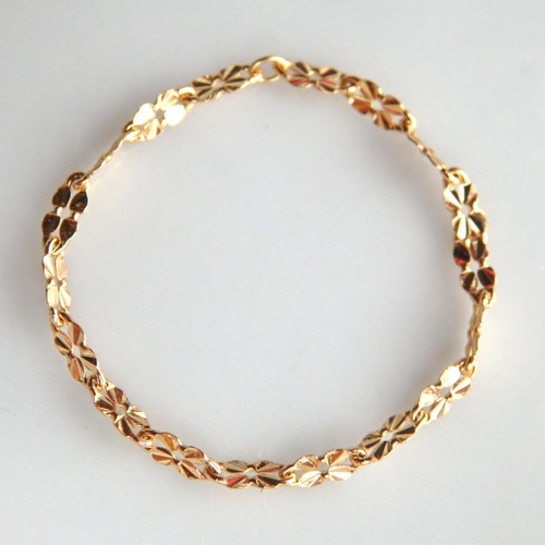 み～ k18リング クローバーチェーン チェーンリング スクリュー