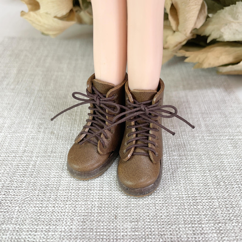 送料無料』 ミニチュア 内縫い ブーツ Mocha【ネオブライス リカちゃん