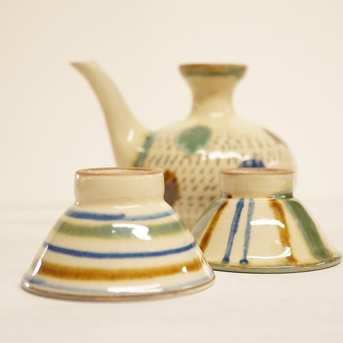 壺屋焼 幸陶器 『カラカラとおちょこセット』やちむん おちょこ