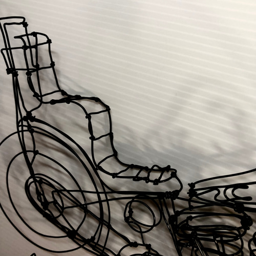 オーダー】ワイヤーアート バイク（A4サイズ） その他アート ヤスバル