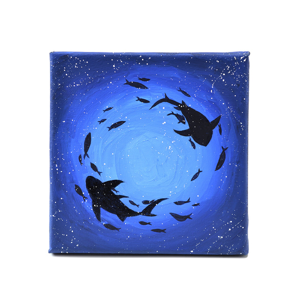 アート作品 アクリル画 命溢れる深海の生き物たちA アート作品