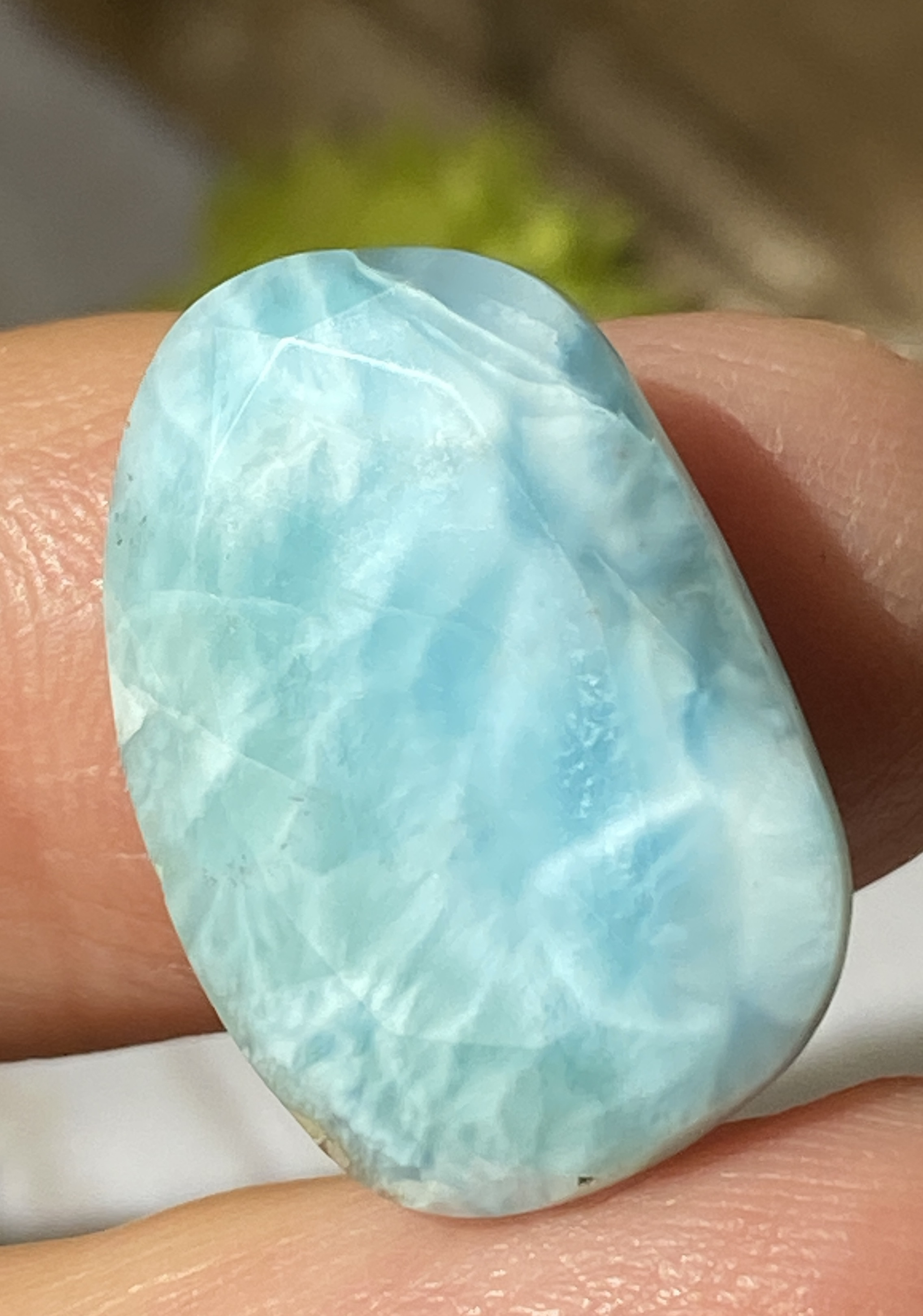 ラリマー タンブル ルース カリブの宝玉 ファセットカット ラリマー