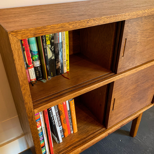 k*k様 ミッドセンチュリー ビンテージ チーク無垢 ウッドシェルフ k*k