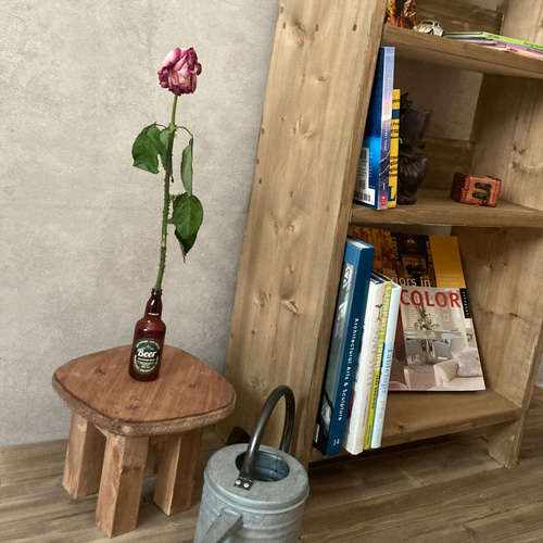 本棚 キャビネット 木製 収納棚 四つ脚 アンティーク風 ブックシェルフ