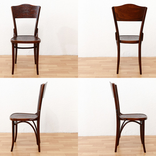 トンTON ベントウッドチェア No.54 パネルバック / アンティーク