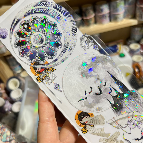 6216】海外 マステ 巻売り 5m 貝殻光マスキングテープ  【9335