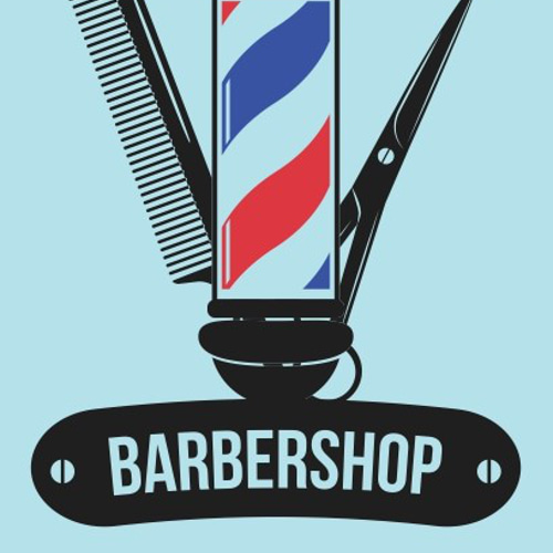 Mサイズ・文字変更無料】バーバーショップ 理容室 床屋 サインポール