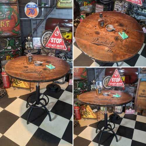 インダストリアル ガレージテーブル 油圧式 高さ調整式 A-Type