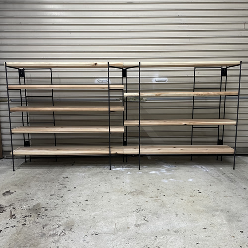 新商品‼️手作りアイアン家具 アイアンシェルフ折り畳みラック 西海岸