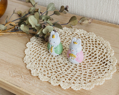 手編み インテリアマット アンティーク風アイボリー クロッシェレース