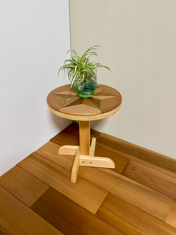 ミニ飾り台/ミニテーブル/ミニ花台【寄木装飾※寄木細工】【受注製作