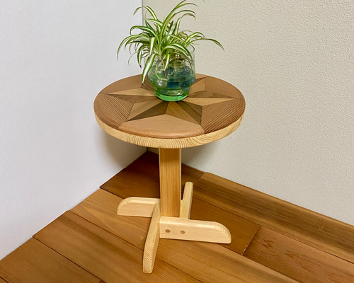 ミニ飾り台/ミニテーブル/ミニ花台【寄木装飾※寄木細工】【受注製作