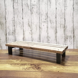 天然材を使用した古材風 本棚 マガジンラック 本棚・絵本棚・マガジン