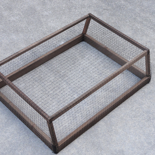 ビオトープ 40L トロ舟＆木枠セット（3D型防鳥網付き・棚付き） メダカ