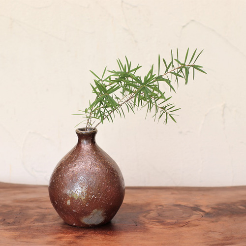 備前焼水盤華道花器