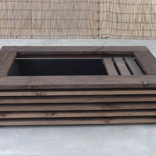 ビオトープ 25L トロ舟＆木枠セット（棚付き） メダカ＆金魚用 ハウス