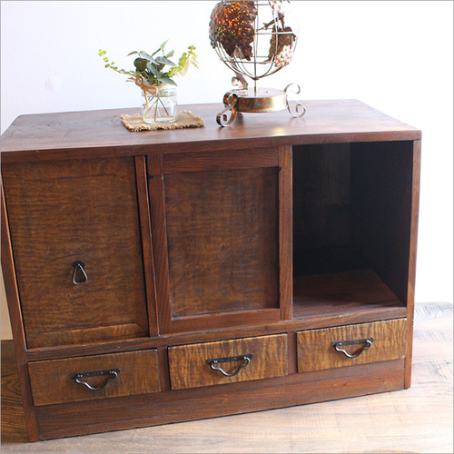 棚 茶箪笥 茶棚 アンティーク レトロ 木製 飾り棚 和家具