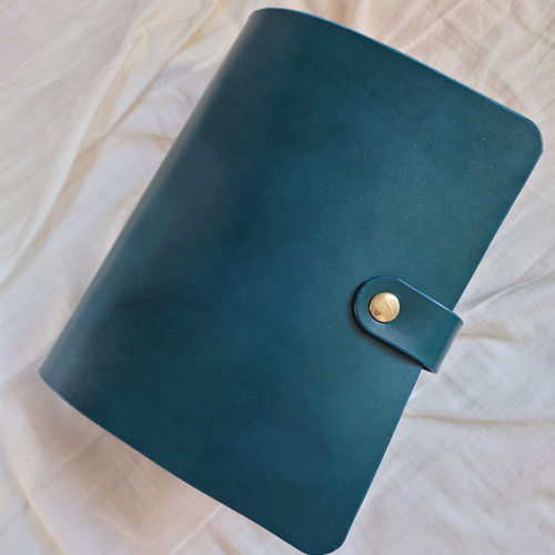 真鍮と本革のファイル A4】ルーズリーフファイル バインダー アルバム