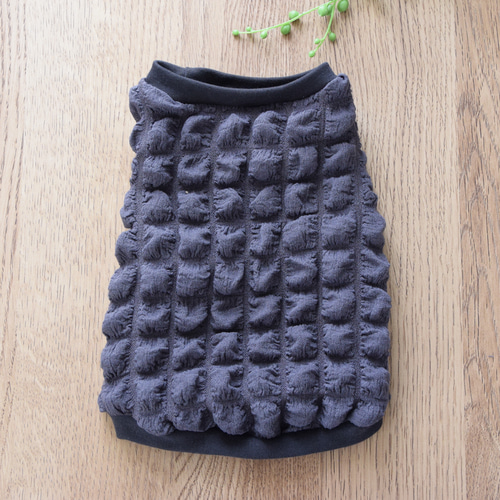 ハンドメイド 編み模様ジャガードボア シンプル暖かタンクトップ 犬服
