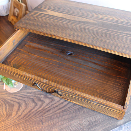 小引き出し アンティーク 木製 おしゃれ 4段 小物収納 卓上 木箱 無垢