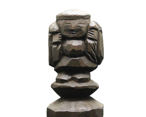 大黒天（14cm dk3557）仏像 円空仏 摸刻 木彫 彫刻 円空工房クリーマ店
