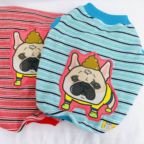 ○犬服○ハンドメイド 胴55 NO.500 フレブル パグ