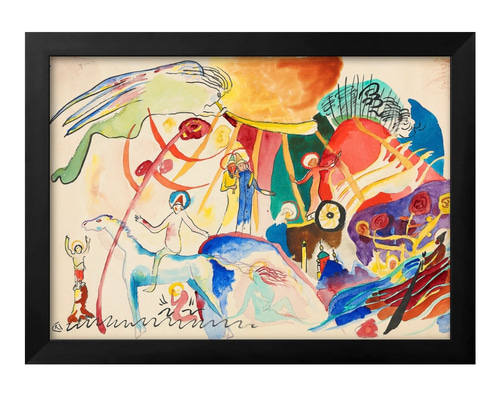 3250□ポスター アート 絵画『ワシリー・カンディンスキー』北欧 A3