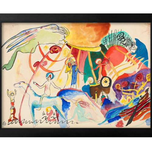 3250□ポスター アート 絵画『ワシリー・カンディンスキー』北欧 A3