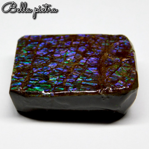 美遊色！高品質☆希少☆カナダ産アンモライト ピース ドラゴンスキン