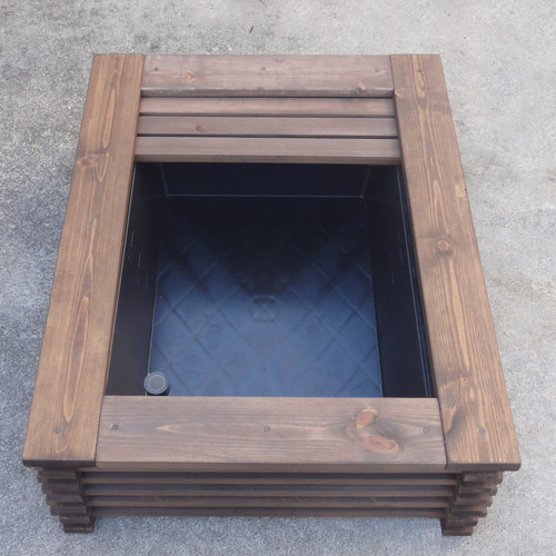 ビオトープ 40L トロ舟＆木枠セット（棚付き） メダカ＆金魚飼育用